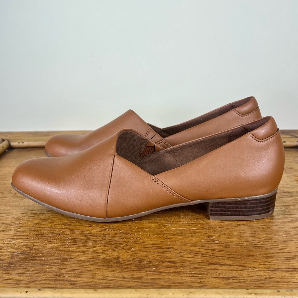 NEW Clarks Women's Collection Juliet Palm Shoes Brown Leather Size 9.5